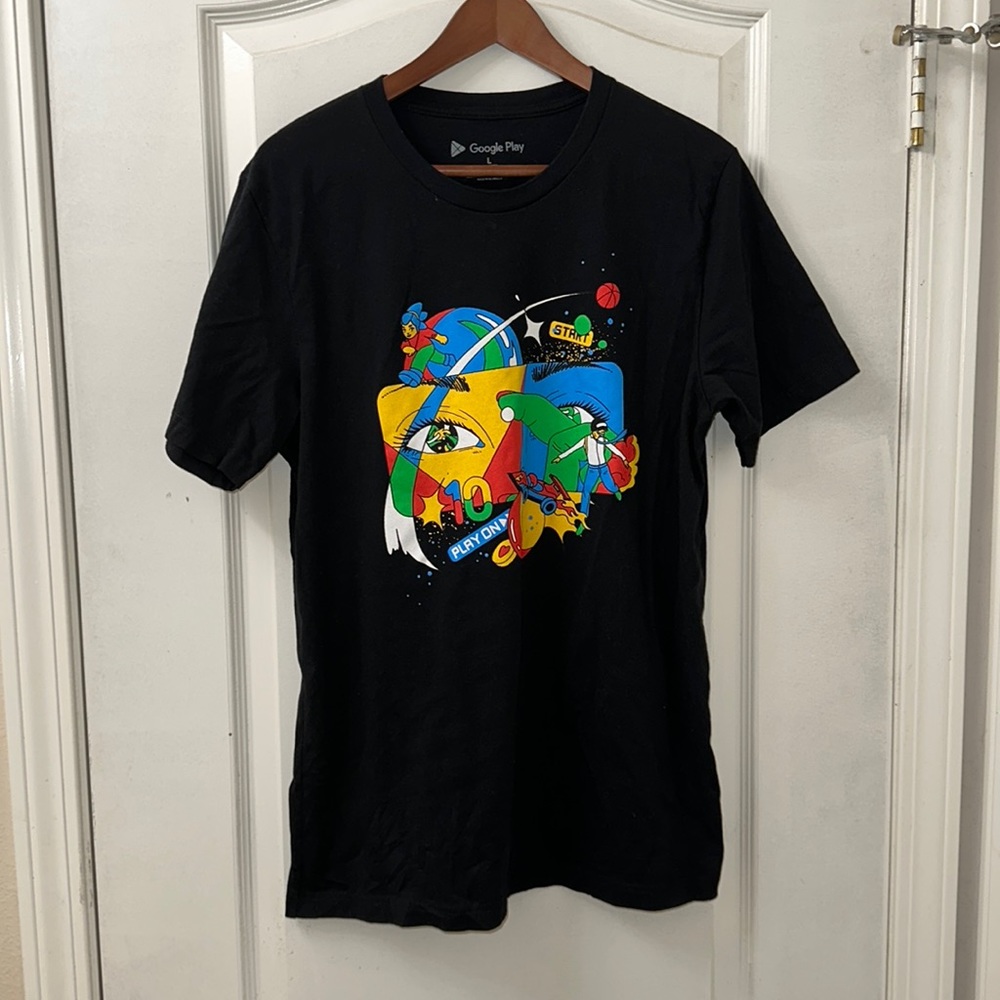 Google Play Graphic T Shirt Exclusive Artwork by Naomi Otsu Limited Edition